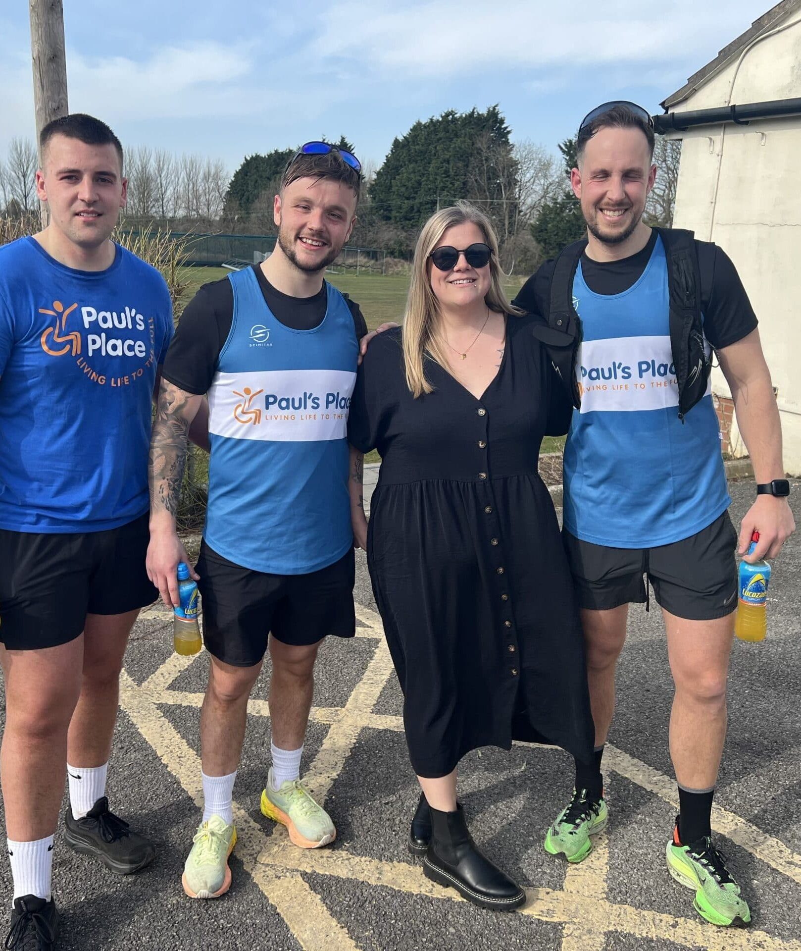 David Lloyd half marathon during it's Charity Focus Week for Paul's Place, Pictured with Kayley Waller, Head of Fundraising and Communications at Paul's Place. March 2025.