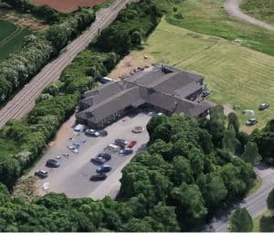 Ariel shot of new Paul's Place Hub 
