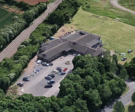 Ariel shot of new Paul's Place Hub